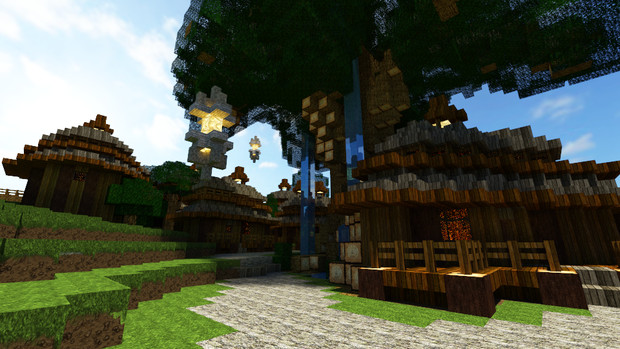 Minecraft 大樹の森の町 タタラ さんのイラスト ニコニコ静画 イラスト