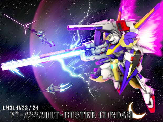 Hguc発売記念 V2アサルトバスターガンダム 3dcg オメガちゃんぷる さんのイラスト ニコニコ静画 イラスト