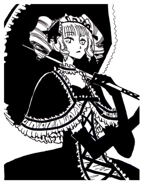雨童女 描いてみた パピヨン 小夜時雨 さんのイラスト ニコニコ静画 イラスト