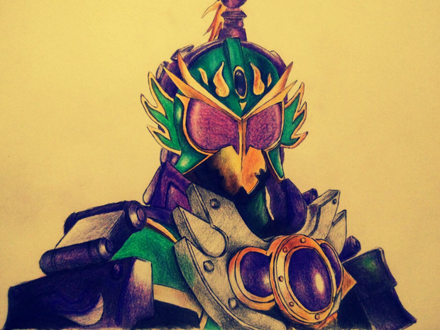 仮面ライダー龍玄を描いてみた。