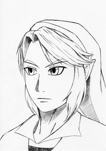 ゼルダの伝説 大人リンク 線画 ふめつるめ さんのイラスト ニコニコ静画 イラスト