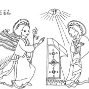 聖書ぬりえ クリスマス羊飼いたち やんも さんのイラスト ニコニコ静画 イラスト