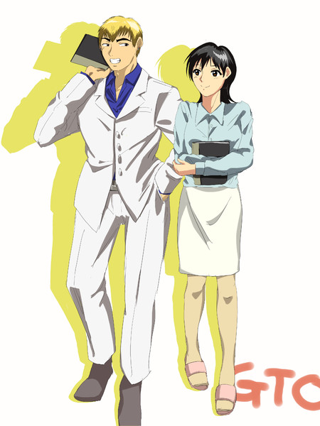 セル画 GTO / 鬼塚英吉 冬月あずさ E5 [E] セル画 GTO / 鬼塚英吉 冬月あずさ E5 [E]