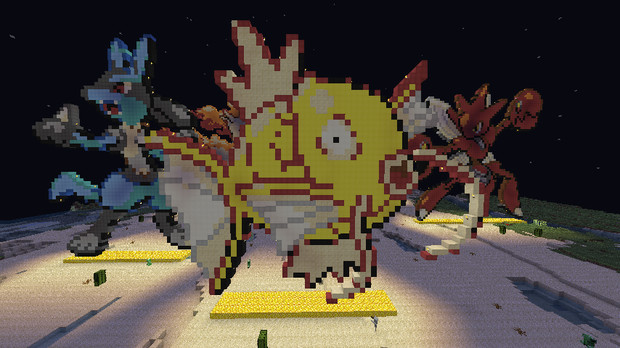 マイクラポケモンドット絵14 金鯉 Alicia さんのイラスト ニコニコ静画 イラスト