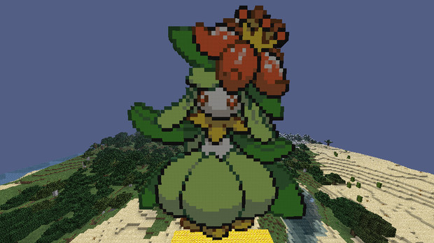 マイクラポケモンドット絵34 ドレディア Alicia さんのイラスト ニコニコ静画 イラスト