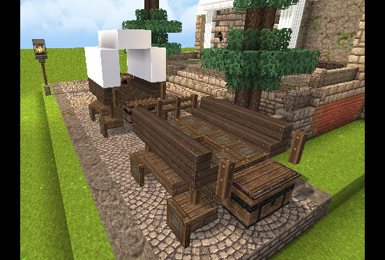 Minecraft 荷馬車 幌馬車 小物 Poletto さんのイラスト ニコニコ静画 イラスト