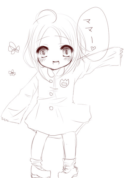 幼女 下書き 足乃ちまど さんのイラスト ニコニコ静画 イラスト