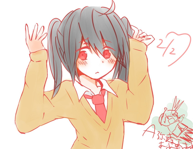 A弥でツインテの日 Unknown さんのイラスト ニコニコ静画 イラスト