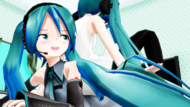 こらぁ どこ見てるんですかぁ Mikuprp さんのイラスト ニコニコ静画 イラスト