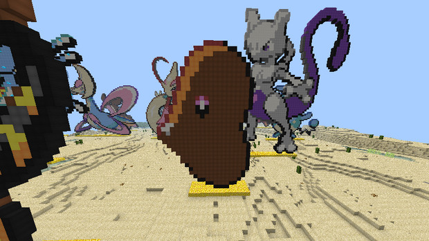 マイクラポケモンドット絵39 ラブカス バレンタイン仕様 Alicia さんのイラスト ニコニコ静画 イラスト