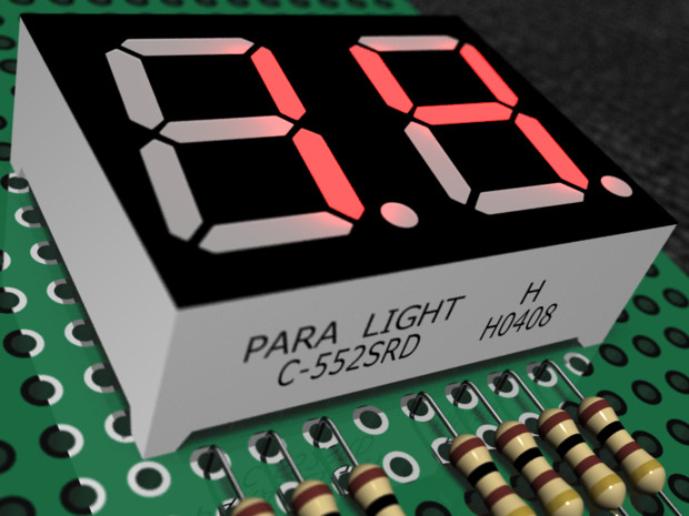 7セグメント LED C-552SRD