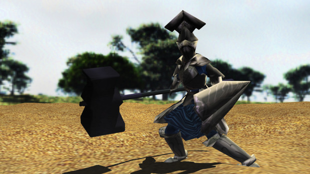 Mmd ｲｶ騎士にハンマー持ってもらった ロ ロ ゞ さんのイラスト ニコニコ静画 イラスト