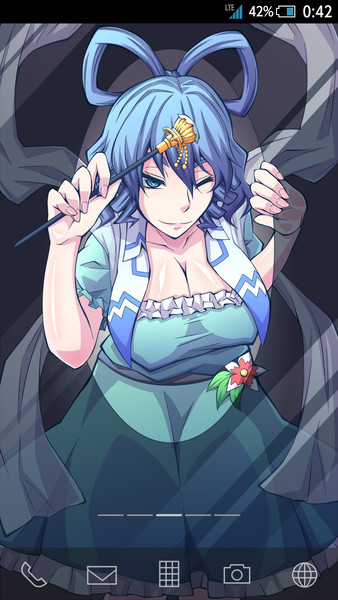青娥にゃんをスマホに閉じ込めてみた マメデンチ さんのイラスト ニコニコ静画 イラスト