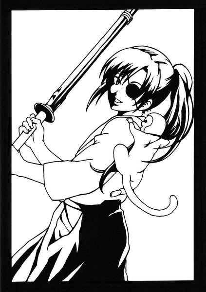 銀魂 柳生九兵衛 切り絵 お母ちゃん さんのイラスト ニコニコ静画 イラスト