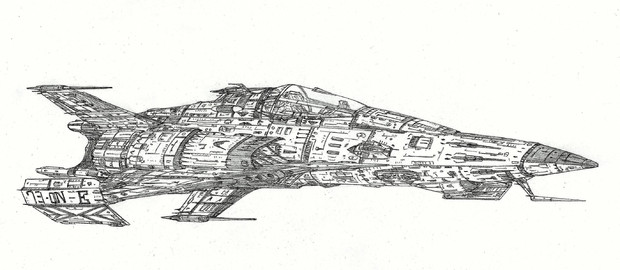 空間高機動戦闘機サイクロン 自作機 自由音エルマ さんのイラスト ニコニコ静画 イラスト