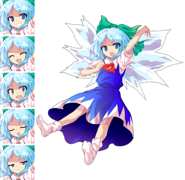 バトルっぽいチルノ立ち絵 表情差分 はるか さんのイラスト ニコニコ静画 イラスト