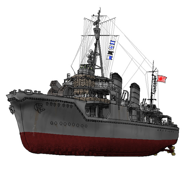 対潜実験艦 澤風 ニコニコ静画 イラスト