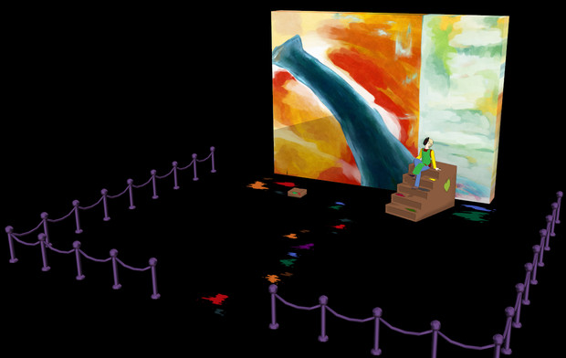 Mmd２っき 仮面の絵描き部屋 配布終了 遣瀬 ナイ さんのイラスト ニコニコ静画 イラスト