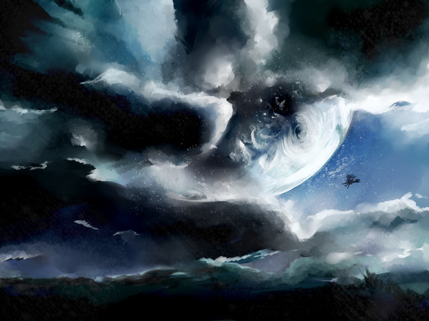 月と雲 ぐぅ さんのイラスト ニコニコ静画 イラスト