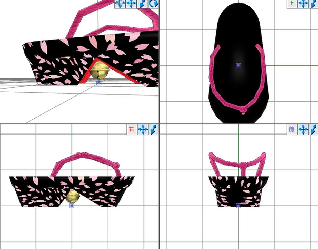 【MMD】合成用下駄(ぽっくり)