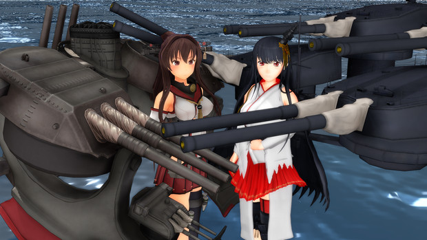 Mmd艦これ 日本 を背負う二人 たすく 蒼き新星 さんのイラスト ニコニコ静画 イラスト