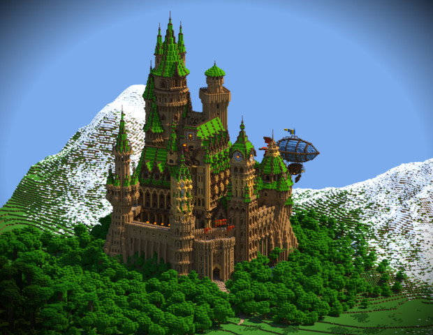 【Minecraft】木彫の古城 ゼルコヴァ その２