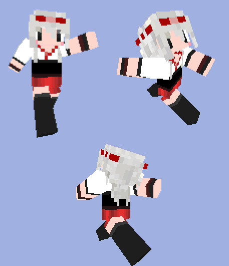 Minecraft 翔鶴 スキン 艦隊これくしょん スズ犬 さんのイラスト ニコニコ静画 イラスト