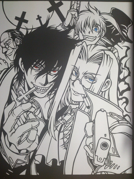 切り絵 Hellsing はるさめ さんのイラスト ニコニコ静画 イラスト