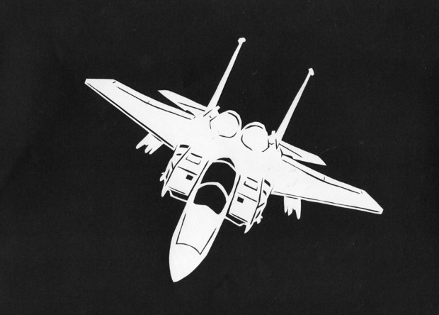 切り絵　F-15