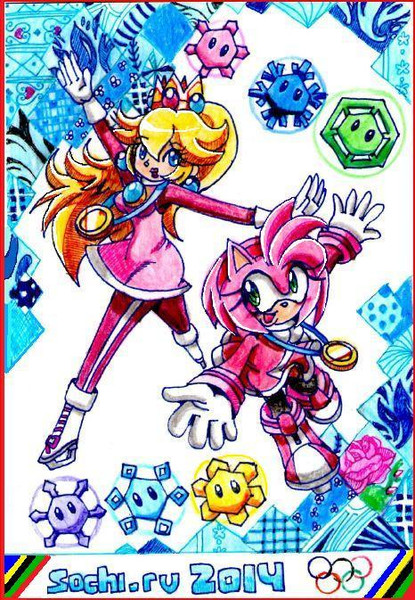 ピーチ エミーatソチオリンピック Solaris さんのイラスト ニコニコ静画 イラスト