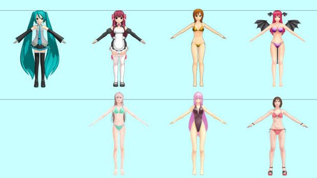 Mmd 体型比較 自分用 さんのイラスト ニコニコ静画 イラスト
