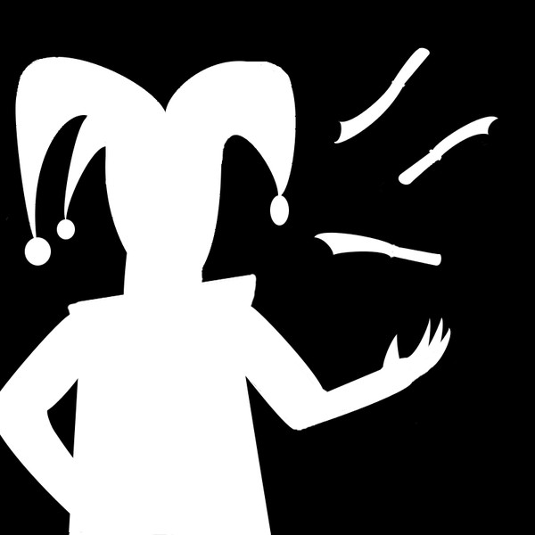 ピエロを影絵っぽく いすか さんのイラスト ニコニコ静画 イラスト