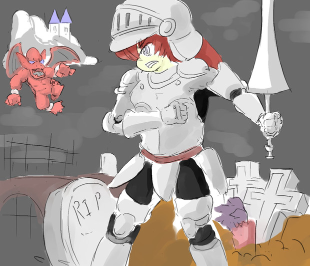 魔界村 アーサー ァ ﾉﾚ ィ 木毎氵酉 さんのイラスト ニコニコ静画 イラスト