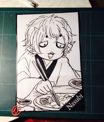 切り絵「鬼灯の冷徹」