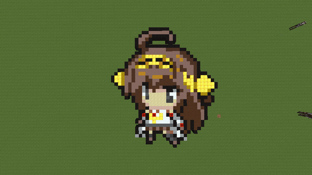 マイクラドット絵番外編1 艦これ 金剛 Alicia さんのイラスト ニコニコ静画 イラスト