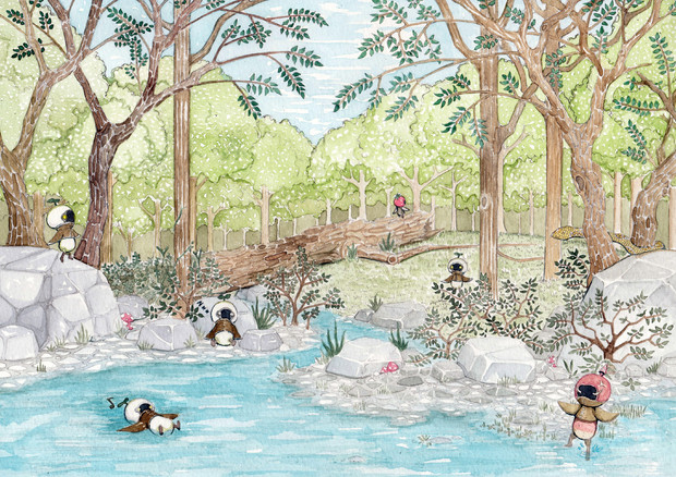 森林浴 村生矮鶏 さんのイラスト ニコニコ静画 イラスト