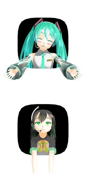 ペアアイコンの枠【MMDアクセサリ配布】