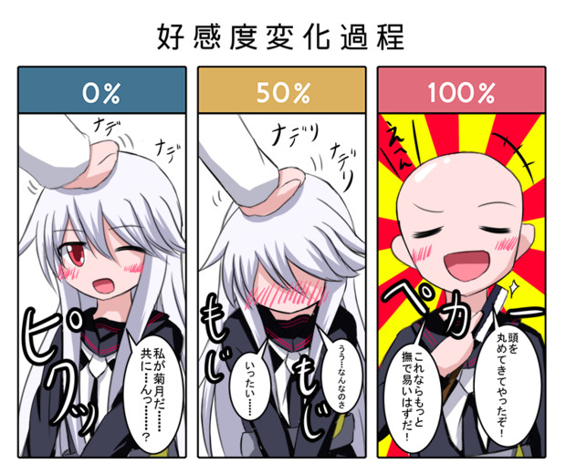 菊月 これならもっと撫で易いはずだ Meitoro さんのイラスト ニコニコ静画 イラスト