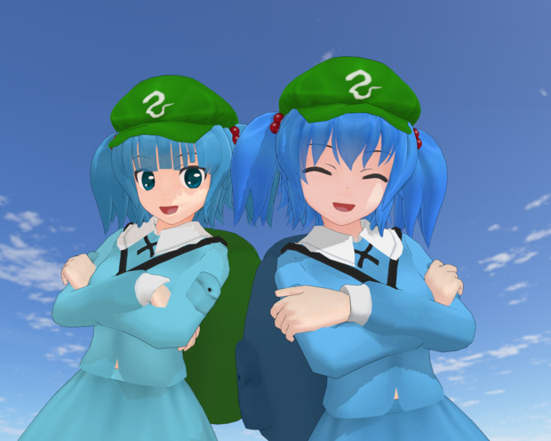 【MMD】河城にとり心綺楼バージョン追加【モデル更新】