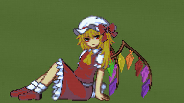 マイクラドット絵番外編3 東方project フランドール スカーレット Alicia さんのイラスト ニコニコ静画 イラスト