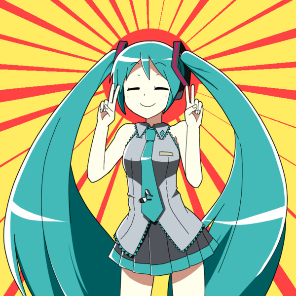 笑顔な初音ミクさん