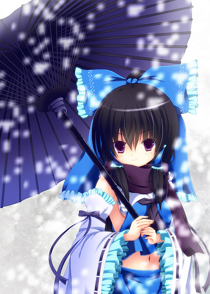 雪見の青霊夢 かみやゆうじエアコミケでした さんのイラスト ニコニコ静画 イラスト