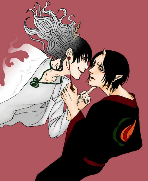 鬼灯vs白澤 サイコ さんのイラスト ニコニコ静画 イラスト