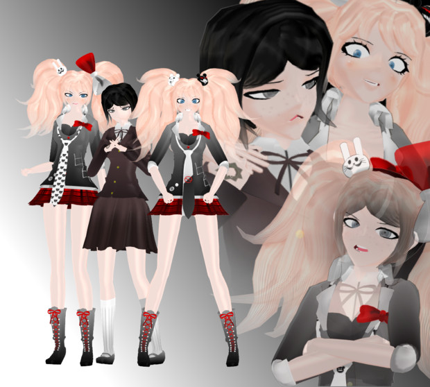 （ブランドロゴ）の人気ランキング MMD 戦刃 むくろ & 江ノ島盾子 【モデル配布】 / Pikadude31451 衣装