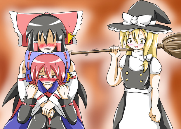 魔理沙 なぁ 霊夢 お前ってさぁ ごるばす さんのイラスト ニコニコ静画 イラスト