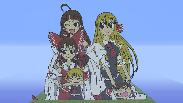 Minecraftで幼霊夢 霊々夢 Kairu さんのイラスト ニコニコ静画 イラスト