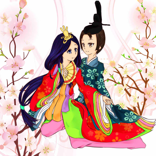お雛様とお内裏様 群青蓮梛 さんのイラスト ニコニコ静画 イラスト
