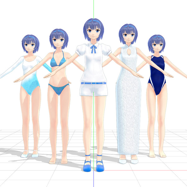 2021/06/03【MMDモデル配布】すずきつづみさん Ver84.00