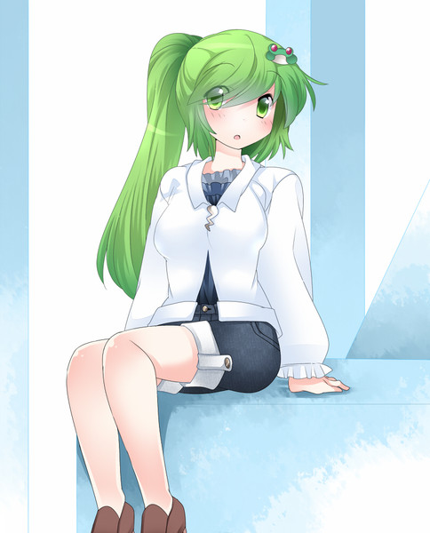 私服な早苗さんと ハマー さんのイラスト ニコニコ静画 イラスト