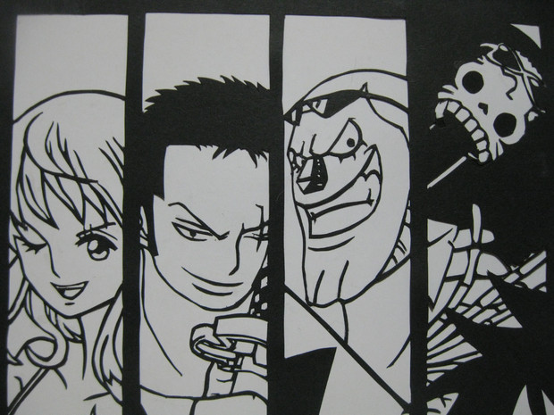 切り絵 Onepiece 1 3 Punitta さんのイラスト ニコニコ静画 イラスト